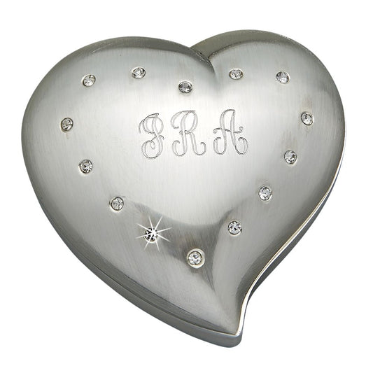 Free Form Heart Shaped Box With Crystals